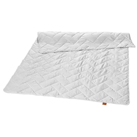 sleepling Bettdecke 155x220 cm, Baumwolldecke mit Baumwollfüllung, 100% aus Reiner Baumwolle, Sommerdecke, Sommerbettdecke leicht 155 x 220, Made in Germany, Ökotex, waschbar 60 Grad