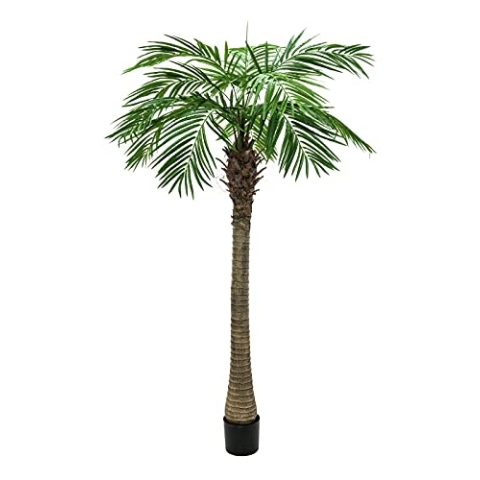 EUROPALMS Phönixpalme Luxor, Kunstpflanze, 210cm | Phönixpalme mit imposantem Blattwerk