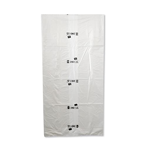 inapa Müllsack/Abfallsack Triline Öko: 240l, transparent – ✓reißfest ✓belastbar ✓100% recyclingfähig, 100 Sack