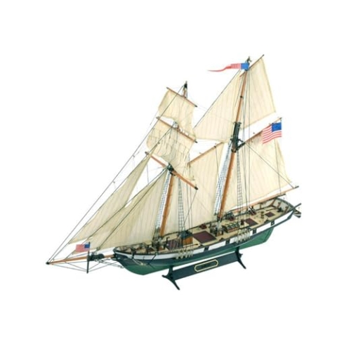 Artesanía Latina – Holzmodellschiff – Amerikanische Schoner, Harvey – Modell 22416, Maßstab 1:60 – Modelle zu Bauen – Mittleres Niveau
