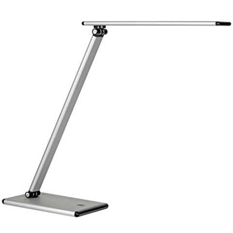 Unilux LED Schreibtischlampe Terra, silbergrau