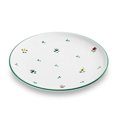 GMUNDNER KERAMIK Speiseteller Cup Durchmesser : 25 cm Streublume Geschirr, handgemacht in Österreich