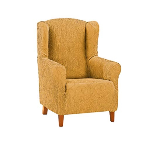 Martina Home Relax-Sesselbezug, Polyester Elastan Baumwolle, Senf, Ohrensessel