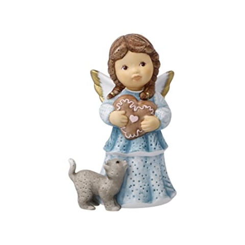 Goebel Weihnachtsdekoration Engelsfigur aus Porzellan hergestellt, Maße: 10 cm x 7.5 cm x 5 cm, 11-750-87-1