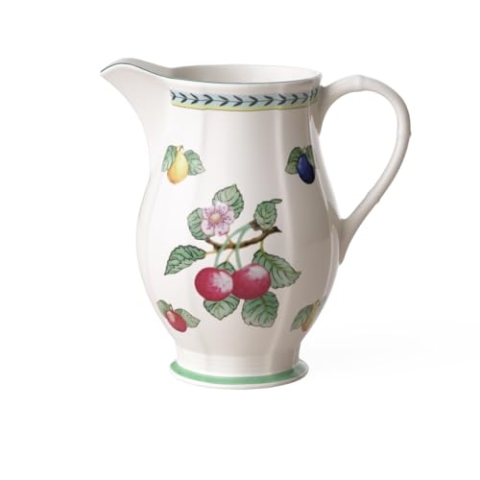 Villeroy und Boch French Garden Fleurence Krug, 2,1 Liter, Glas, Weiß/Bunt