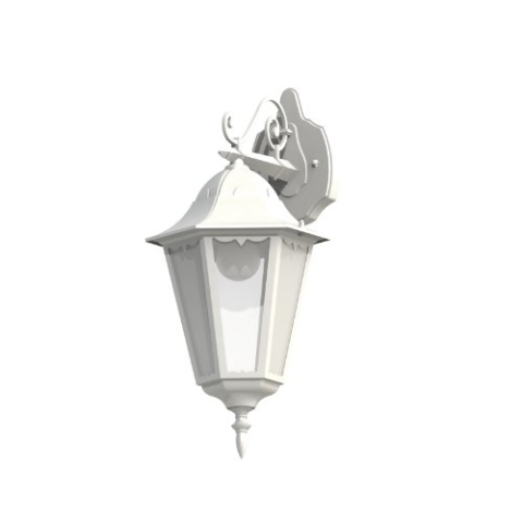 EGLO Außen-Wandlampe Navedo, 1 flammige Außenleuchte, Wandleuchte aus Aluguss und Glas, Farbe: Weiß, Fassung: E27, IP44