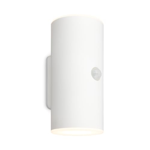 BRILONER - LED Wandlampe Akku mit Bewegungsmelder, Dämmerungssensor, 20 sek. Timer, Aussenlampe, Wandleuchte aussen, LED Strahler außen, Außenleuchte, Außenwandleuchte, 15,5x7x8,5 cm (HxBxT), Weiß