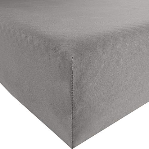 Formesse Spannbettlaken Bella Donna Single-Jersey grau Größe 180x200 cm - 200x220 cm
