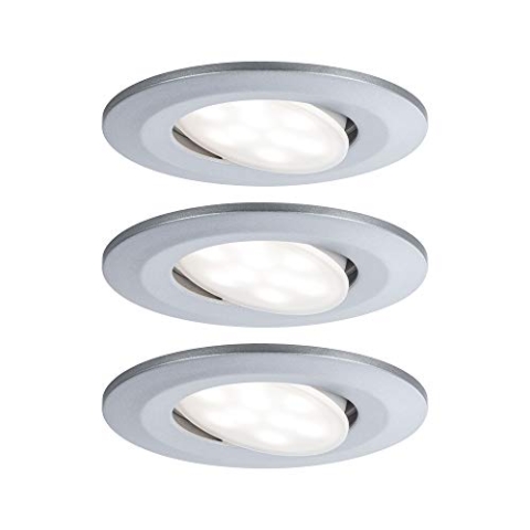 Paulmann 99929 Einbauleuchte LED Calla rund 3x6W Chrom matt schwenkbar