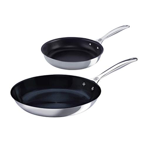 LE CREUSET 96609900000000 Pfannen-Set, 2-teilig, Edelstahl