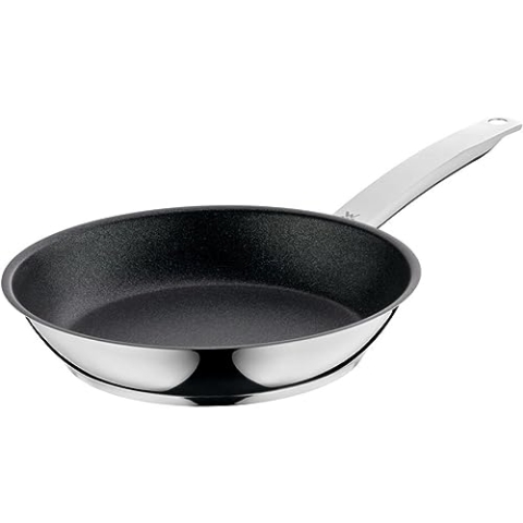 WMF Permadur Advance Bratpfanne 24 cm Induktion, Edelstahlpfanne, Cromargan Edelstahl beschichtet, backofenfest