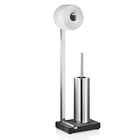 Blomus,68820,Menoto AA8- WCBürstenhalter Edelstahl fürToilettenbürste und WC Rollen