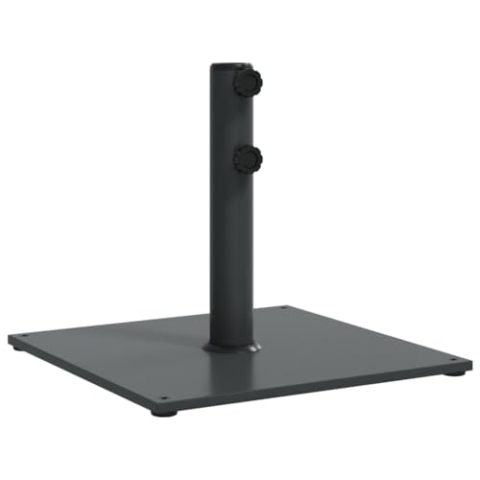 vidaXL Sonnenschirmständer, Schirmständer mit Standfuß Spannknopf, Sonnenschirmbasis für Ø32/38/48 mm Mast, Sonnenschirmfuß, 17 kg Quadratisch