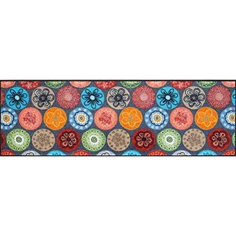 wash+dry Fußmatte Coralis 60x180cm, innen und außen, waschbar