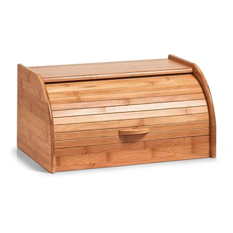 Zeller 25347 Rollbrotkasten, Bambus 40 x 26 x 20 cm, Natur