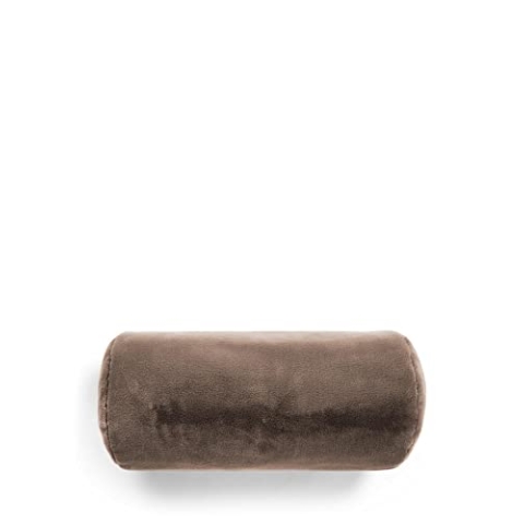 Essenza Nackenrolle Furry Taupe, 22x50 cm, 100% Polyester, Uni