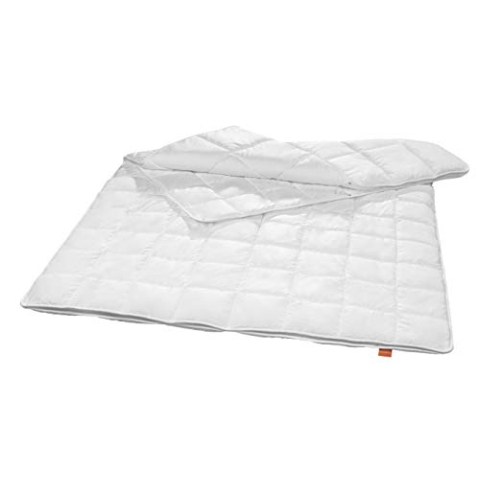 sleepling 197038 antibakterielle Anti Milben Bettdecke (Sanitized®) | 4-Jahreszeiten Decke Steppbett (Füllgewicht: 805 + 1.650 gr.) | Made in EU | Antibakteriell | Ökotex 100 | 220 x 240 cm, weiß