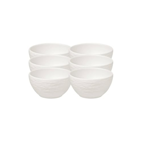 Villeroy & Boch Manufacture Rock Blanc Dipschälchen 8 cm Set6