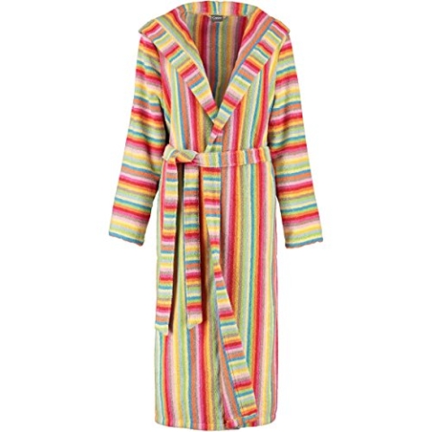 Cawö Damen Bademantel mit Kapuze 7081 Fb. 25 - multicolor Größe 40