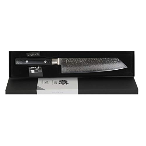 Yaxell 352420 ZEN Damastmesser ZEN - Kiritsuke-Kochmesser Art. 35534-20 cm Klinge - Mikarta Griff, Blacks