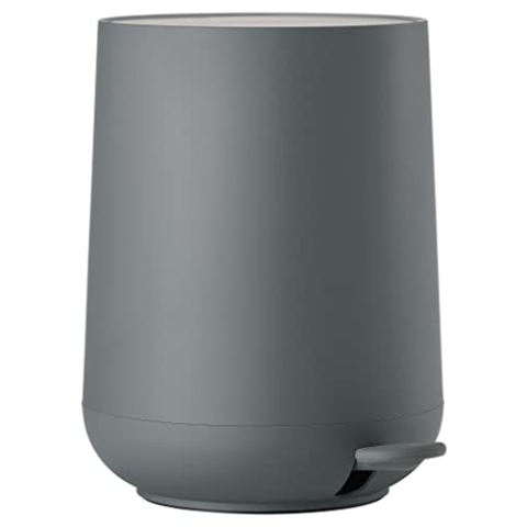 Zone Denmark Nova Mülleimer fürs Bad, Kosmetikeimer, Abfalleimer fürs Badezimmer, Durchm. 23 cm, Höhe 29 cm, Fassungsvermögen 5 Liter, Grau