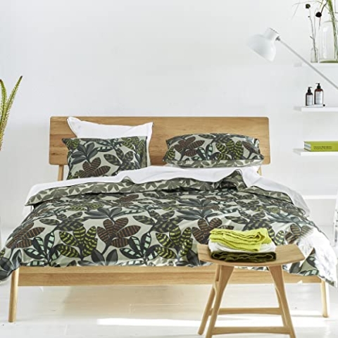 Designers Guild Essix Triumph Line Nackenrollenbezug, Baumwollsatin, Kieselstein, 43 x 230 cm