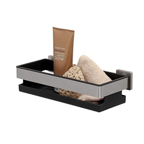 Tiger Dock Duschkorb, Premium-Duschablage aus gebürstetem Edelstahl, mit herausnehmbaren Einsatz, B x H x T: 30 x 8 x 13,8 cm