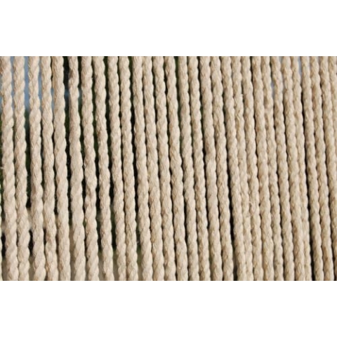 CASA Türvorhang Seil Toulon 3 Fliegenvorhang Insektenvorhang Balkonvorhang Seilvorhang Creme beige, Maße:90 x 210 cm