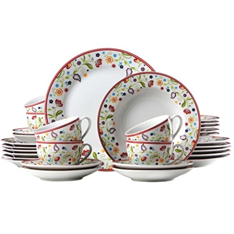Ritzenhoff & Breker Kombiservice Doppio Shanti, 30-teilig, Porzellangeschirr