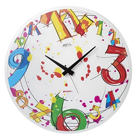 Guzzini - Home, NUMBER-TIME Wanduhr - , Ø 60 cm - 19590252