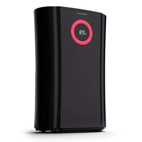 Klarstein Luftentfeuchter Elektrisch bis 20m2, Smart Luftentfeuchter für Wohnung, Bad & Keller, Luft-Entfeuchter Leise, Elektrischer Dehumidifier mit WLAN IoT App, Bautrockner mit 20 L Kapazität