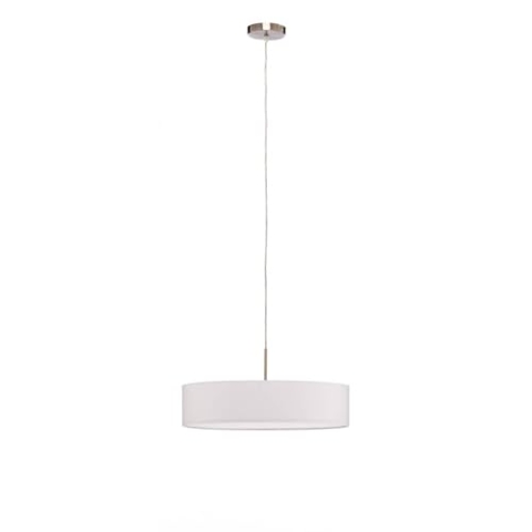 Lindby Pendelleuchte Sebatin (Modern) in Weiß aus Textil (3 flammig, E27) - Hängeleuchte Esstischlampe Hängelampe Küchenleuchte