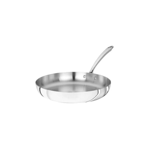 Pentole Agnelli Linie 1907 Pfanne mit Griff, Metall, Silber/schwarz, 24 cm