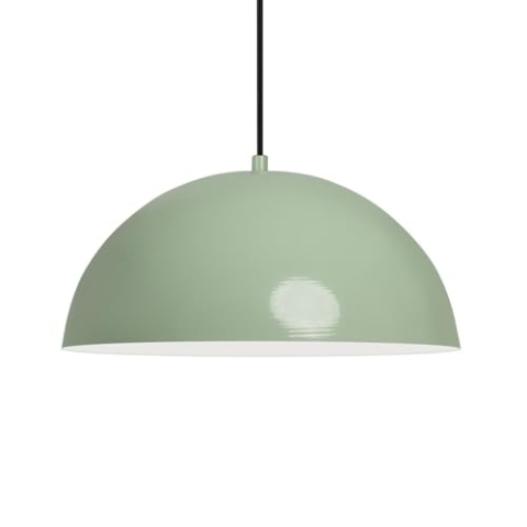 bamyum Lipeo Pendelleuchte Vintage Ø26cm Pendelleuchte Metall E27 Hängelampe Küche Hängeleuchten & Pendelleuchten, Hängelampe Schlafzimmer, Esszimmer Lampe Hängend Minzgrün Wohnzimmerlamp