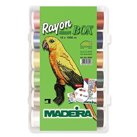 Madeira 4003760981448 - SM Art Box, 18 Stickspulen, Rayon Art. 8043