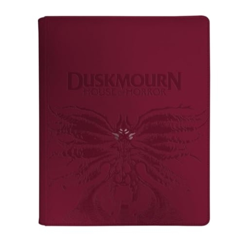 Ultra PRO MTG Duskmourn 9-Pocket Premium Pro-Binder mit Reißverschluss, speichert und schützt bis zu 360 Karten in Standardgröße in seitlichen Einschubtaschen, geprägtes MTG-Kunst-Symbol,