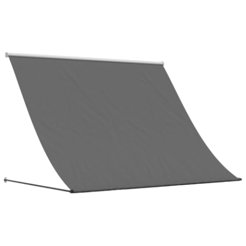 vidaXL Markise, Fallarmmarkise Einziehbar, Sonnenschutz für Terrasse Balkon Garten, Fenstermarkise Balkonmarkise, Anthrazit 250x150cm Stoff Stahl
