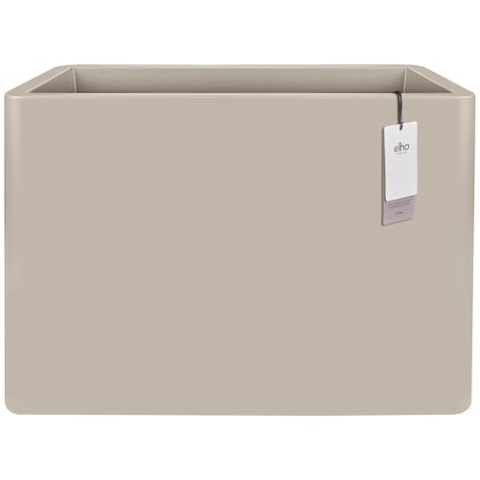 elho June Brick Divider 80 - Übertopf für Innen & Außen - Raumtrenner - 100% Recyceltem Plastik - L 29.5 x B 79.0 x H 59.0 cm - Beige/Balanced Beige