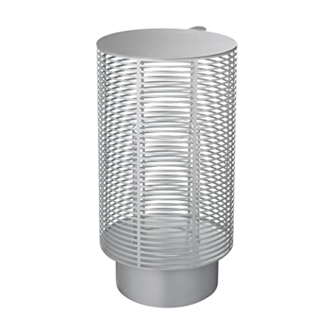 blomus Outdoor Laterne -Olea- | Windlicht aus Edelstahl mit Glaszylinder | Farbe Silber | Größe L Ø26 x 48H cm | Wetterfest