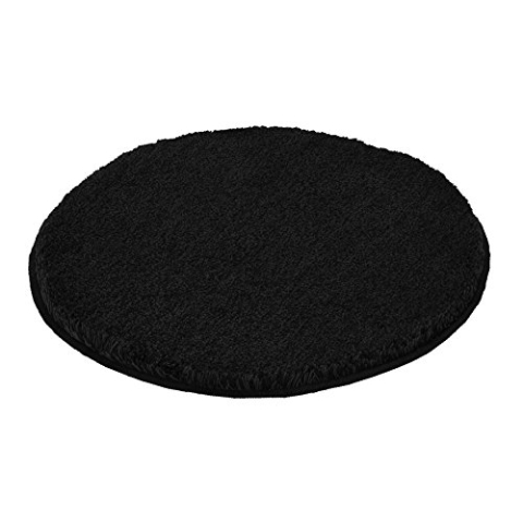 Kleine Wolke 5405926521 Badteppich Relax 100 cm rund schwarz