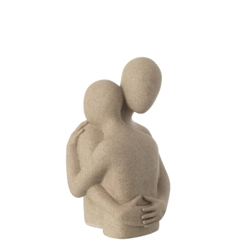 J-Line BÜSTE Paar KUSCHELND Resin BEIGE