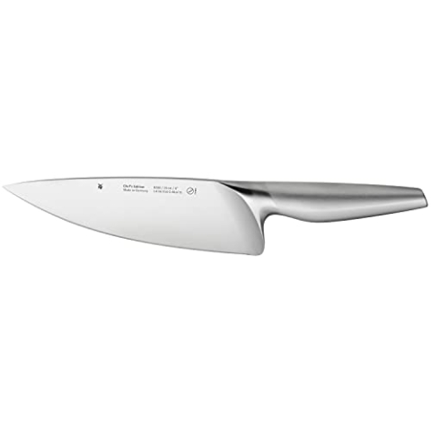 WMF Chef's Edition Kochmesser 32 cm, Küchenmesser Made in Germany, Messer geschmiedet, Performance Cut, Spezialklingenstahl, Holzbox, Klinge 20 cm