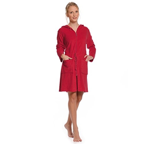 WeWo fashion Damen Kapuzenmantel 031 rot XS