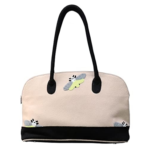 KnitPro K12823 Schultertasche, Hummel-Umhängetasche, 40 x 14 x 26 cm, 1 Stück, Bumble Bee, 40 x 26 x 14 cm