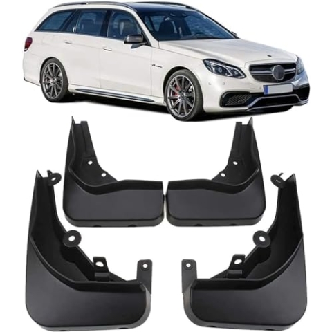 Fufizu 4 Stück Auto Schmutzfänger für Mercedes Benz E Class AMG Line / E63 AMG Estate Wagon S212 2014-2016,Vorne und Hinten Spritzschutz Spritzfest Dekoration Auto Styling Zubehör