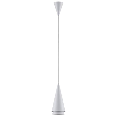 Lucande Pendelleuchte Naoh (Modern) in Weiß aus Metall (1 flammig, E27) - Deckenlampe Esstischlampe Hängelampe Hängeleuchte Wohnzimmerleuchte
