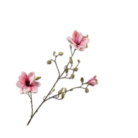 Silk-ka Kunstblume - Seidenblumen Magnolienzweig Rosa-Lila 103 cm