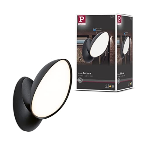 Paulmann 94767 LED Außenwandleuchte Batona IP44 12W 1000lm 137x110mm Anthrazit Aluminium 3000K seewasserresistent Outdoor Wandleuchte