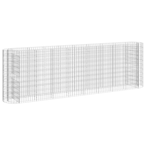 vidaXL Gabionen Hochbeet Steinkorb Pflanzkorb Gabionenkorb Pflanzkasten Pflanzkübel Pflanzbeet Garten Verzinktes Eisen 330x50x100 cm