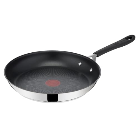 Tefal Jamie Oliver Home Cook Bratpfanne aus Edelstahl, antihaftbeschichtet, 28 cm, Induktion